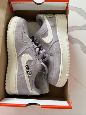 Rare Nike Air Force 1 Low Lavender Grey Butterfly Floral Size 6.5Y/Women’s 8 NWT